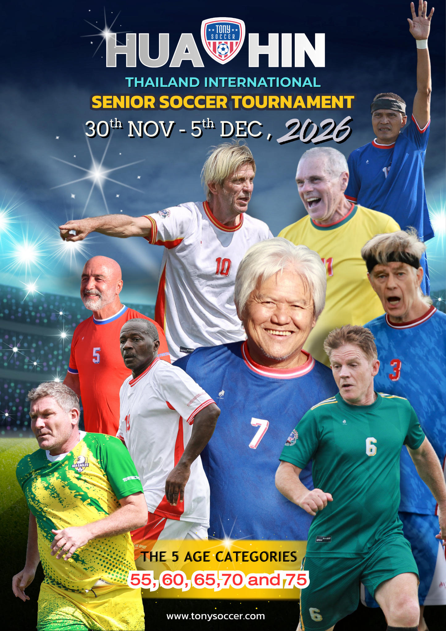 Thailand International Senior Soccer Tournament Nov 30 – Dec 5, 2026
