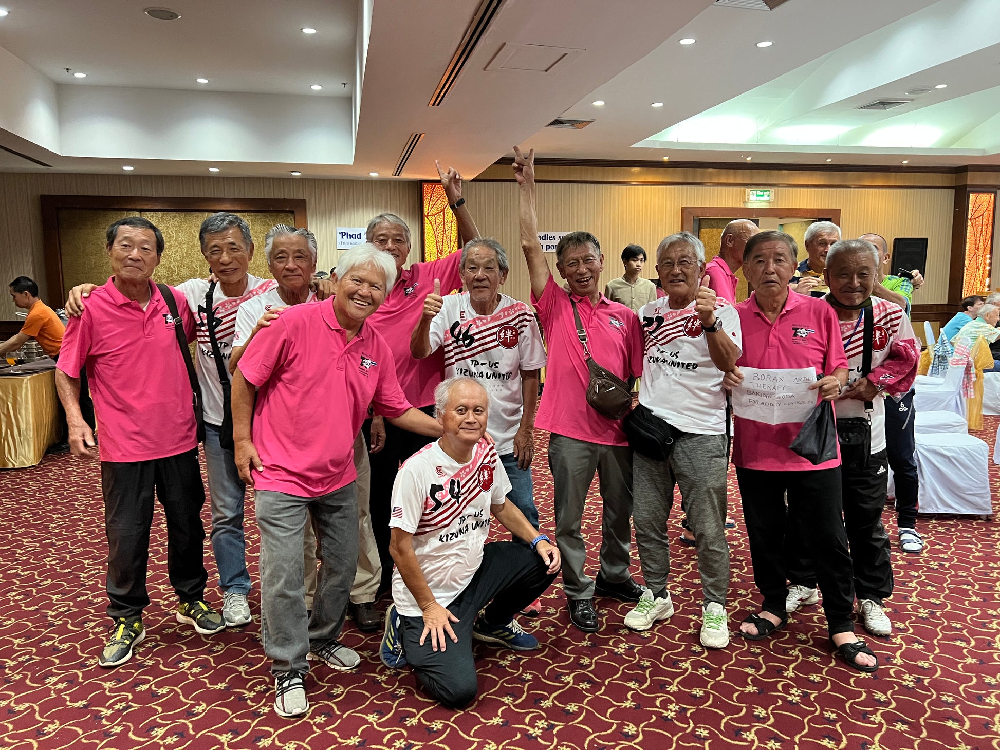 The Legends from Japan.  For over 20 years the Kizuna Club and West Japan Club have been traveling to compete in International Soccer competition worldwide.  In 2023 they participated in WorldCup70+ in beautiful Chaingmai.